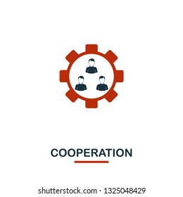 Cooperation icon. Premium style design from teamwork icon collection. UI and UX. Pixel perfect Cooperation icon for web design, apps, software, print usage.