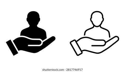 Cooperation Icon Set – Minimal Vector Illustration