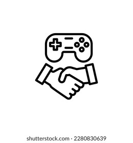 Cooperation icon in vector. Logotype