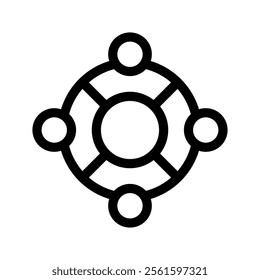 Cooperation Icon Vector Symbol Design Illustration