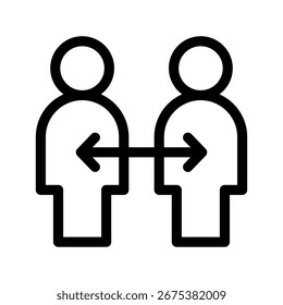 Cooperation Icon Vector Symbol Design Illustration