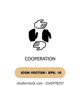 cooperation icons  symbol vector elements for infographic web