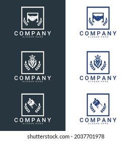 Cooperation Vector Sign, Symbol or Logo Template Handshake. suitable for company logo, print, digital, icon, apps, and other marketing material purpose.