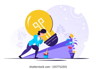 	
Cooperation. Working together to create an idea. Conceptual illustration