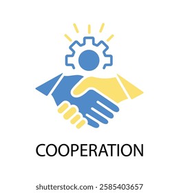 cooperationy icon. vector.Editable stroke.linear style sign for use web design,logo.Symbol illustration.