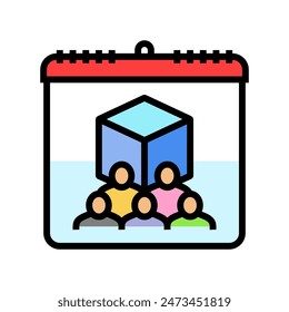 cooperatives international day color icon vector. cooperatives international day sign. isolated symbol illustration