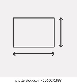 Coordinate axes sign. Measuring land area. Paper A4 size. Vector illustration