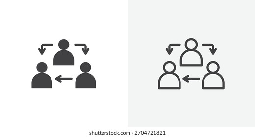 Icono de coordenadas. colección de línea de trazo editable y estilos planos sólidos.