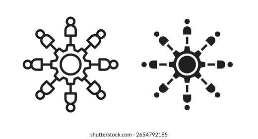 Symbolkonzept koordinieren. Icons für Web und Mobile.
