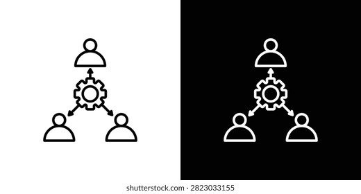 Coordinate icon thin symbols bundle. EPS10.