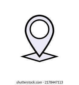 Coordinate Icon. Valid Position Symbol. Applied for Design Element, Presentation, Website or Apps.