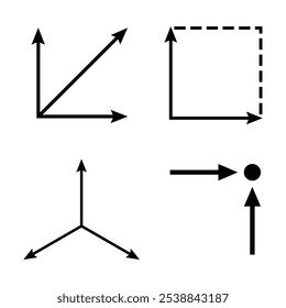 design de ilustração de ícone de ponto de coordenada
