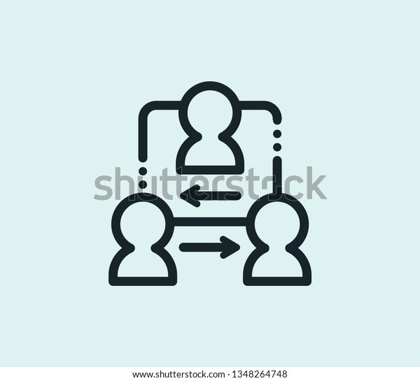 Coordinate relationship icon line isolated on\
clean background. Coordinate relationship icon concept drawing icon\
line in modern style. Vector illustration for your web mobile logo\
app UI design.