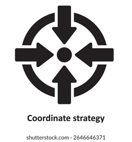 Coordinate strategy Vector Icon which can easily modify or edit
