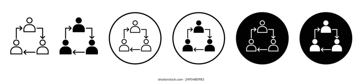 Coordinate thin line vector icon set.