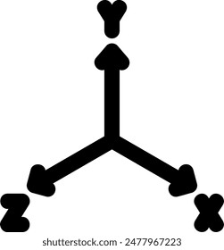 coordinates glyph icon illustration vector