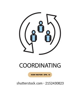 coordinating icons  symbol vector elements for infographic web