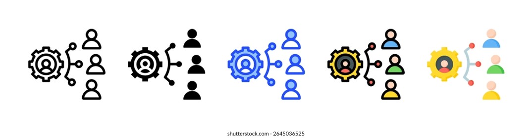 Coordination Icon Collection With Multiple Styles