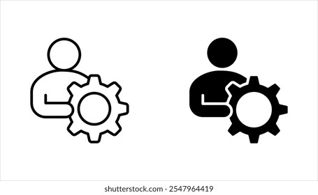 Coordination linear icon set. Cooperation for work. vector illustration on white background