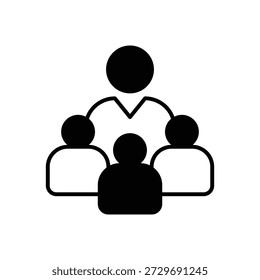 Coordination Teamwork Harmony Fill Icon: Project Alignment
