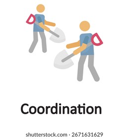 Icono de Vector de coordinación que puede modificarse o editarse fácilmente

