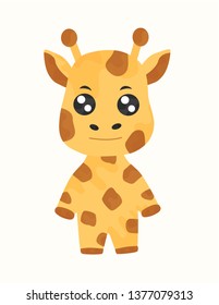 coot giraffe in anime style 