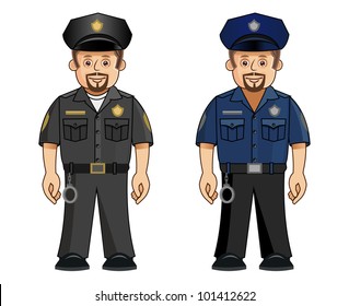 A cop in 2 uniforms