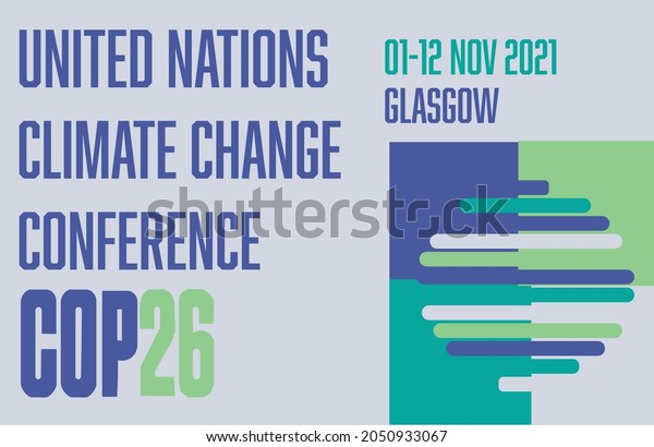 Cop 26 Glasgow 2021 Vector Illustration Stock Vector (Royalty Free ...