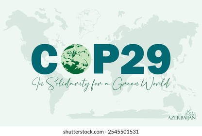 COP 29 Banner template design.