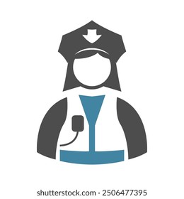 Cop icon design image template