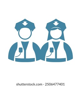 Cop icon design image template