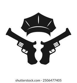 Cop icon design image template