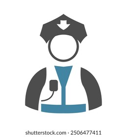 Cop icon design image template