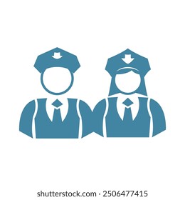 Cop icon design image template