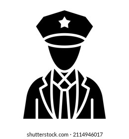 Cop icon vector image. Can also be used for web apps, mobile apps and print media.