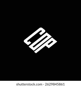 COP letter logo design on black background.  
COP letter business logo design. 
COP creative initials letter logo concept.