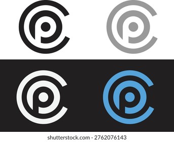 COP letter mark logo design