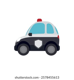 Cop police car symbol vector sign