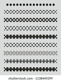 Copacabana walkway graphic design vector art