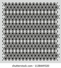 Copacabana walkway graphic design vector art