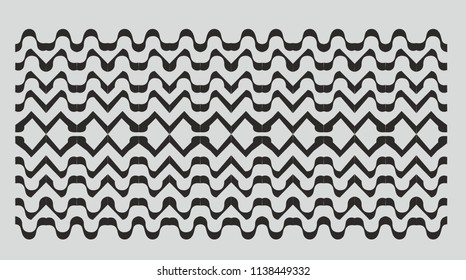 Copacabana walkway graphic design vector art