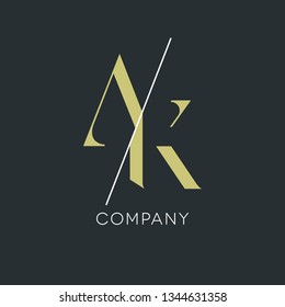 Copany logo letter A K