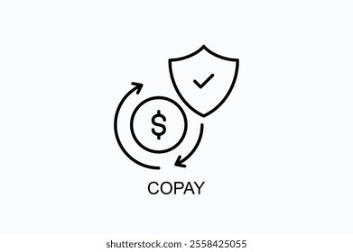 Copay Vector, Icon Or Logo Sign Symbol Illustration