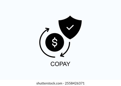 Copay Vector, Icon Or Logo Sign Symbol Illustration