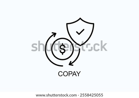Copay Vector, Icon Or Logo Sign Symbol Illustration