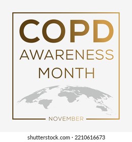 Copd Awareness Month Chronic Obstructive Pulmonary Stock Vector ...