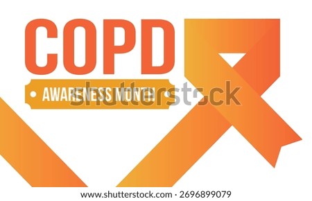 COPD Awareness Month in November. Chronic Obstructive Pulmonary Disease. Celebrated annual in United States. Medical health care and awareness design. Poster, card, banner and background. Vector