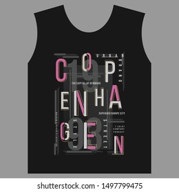 copenhagen graphic typography line abstract 