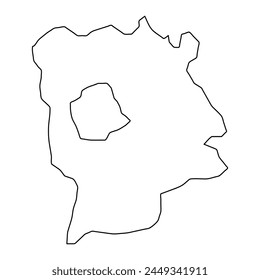 Copenhagen Municipality map, administrative division of Denmark. Vector illustration.