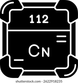 Línea de Copernicium Vector Icon Design